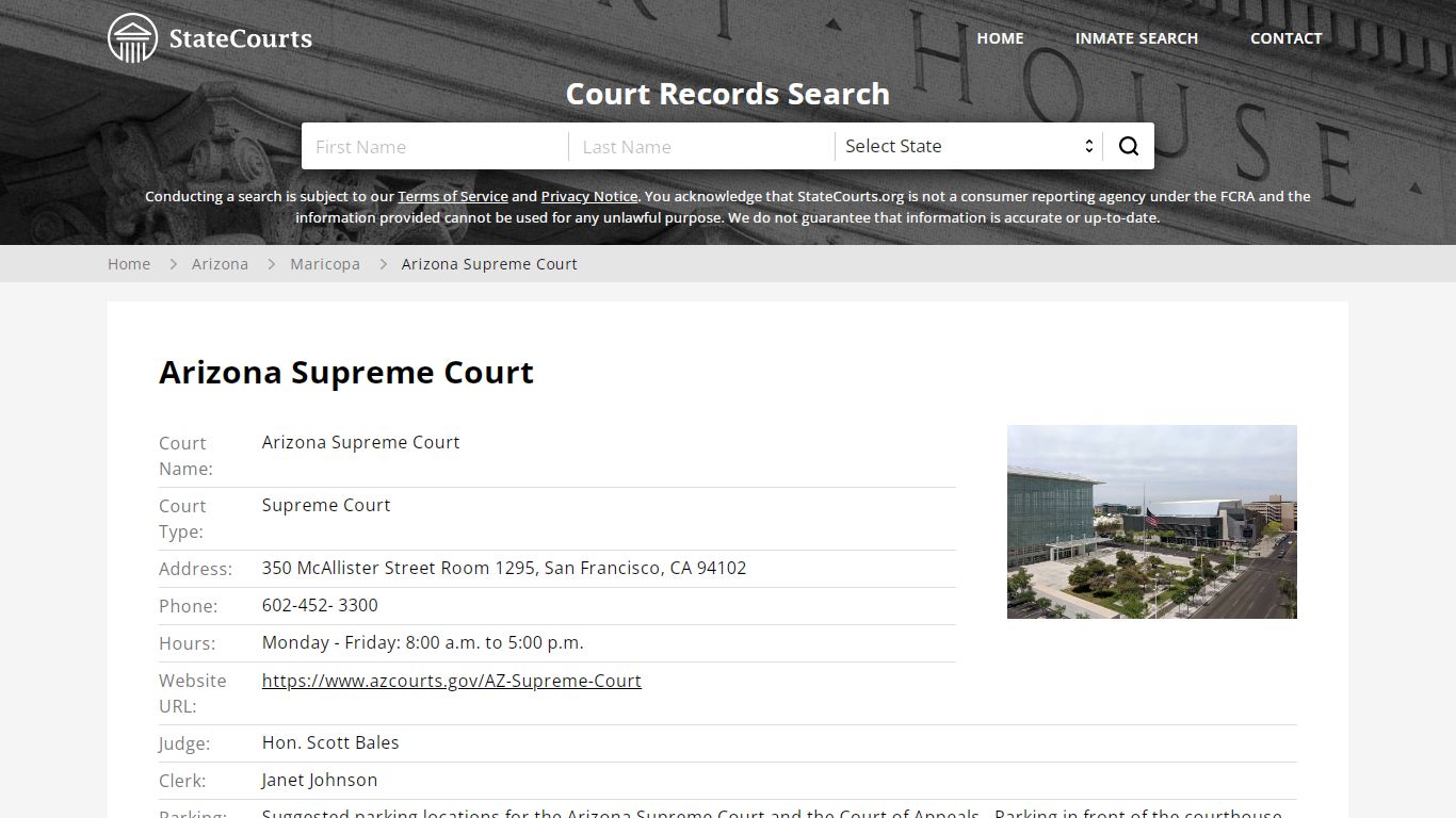 Arizona Supreme Court, Maricopa County, AZ - StateCourts